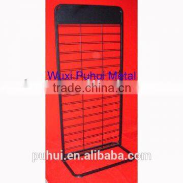 powder coated free standing metal retail rack with competitive price