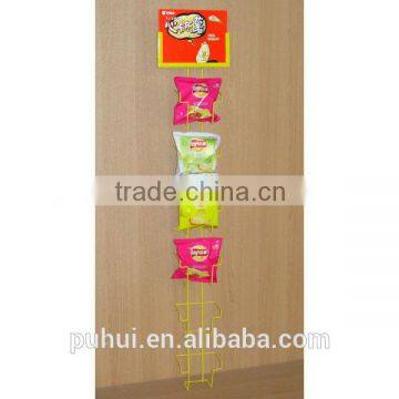Powder Coating Floor Metal Wire Potato Chips Display Rack With Competitive Price Quality Choice