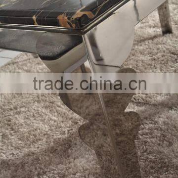 Popular Hotel Used Furniture Marble Top 8 Seater Marble Dining Table photo-4