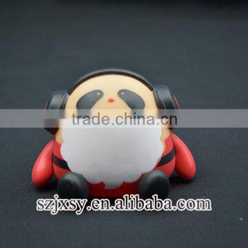 small singing panda figure table decor resin panda figure