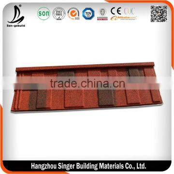 Classic Stone Coated Metal Roof Tile / Aluminum Roofing Sheet