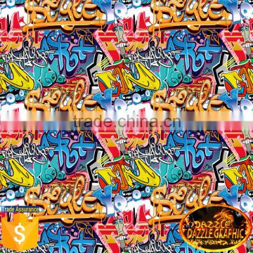 Customer Favorite Dazzle Graphic No.DGDAD045 Hidrografik Film Graffiti Pattern PVA Water Transfer Printing Film