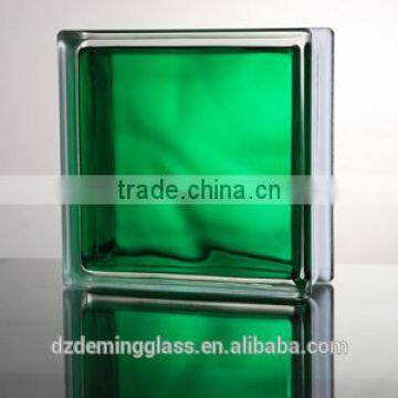 190x190x80mm inner green glass block with CE,ISO certification for palaza,office building and shopping mall