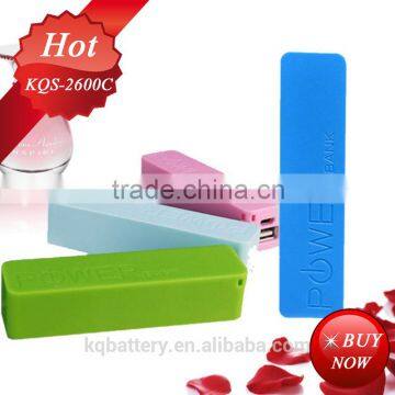 best for gift 5V/1A plastic casing perfume power bank 2600mah