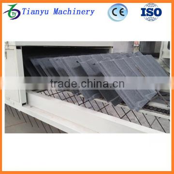 Stone coated metal roofing tile machine in shingle shape