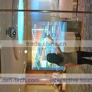 17' to 80' transparent Interactive touch foil glass