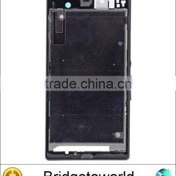 New Original White Black Purple Front Housing Frame Bezel Plate Parts for Sony Xperia Z C6603 L36h