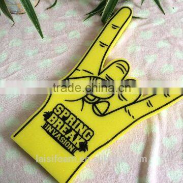 printed foam game palm sponge finger cheering hands for game cheering LS-F-027-A