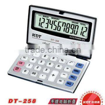 12 digits small size foldable calculator DT-258