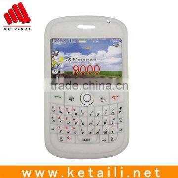 silicone case for blackberry mobile phone 9000