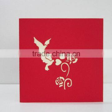 Pigeon Love 3d Pop up Greeting Card photo-2