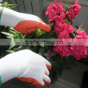 13 gauge nylon seamless knitting Nitrile coated gardening gloves