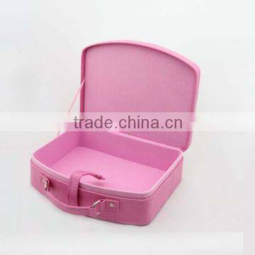 Women's Pink leather watch display box , fashion PU leather watches box wholesale(ZJ-80024-2)