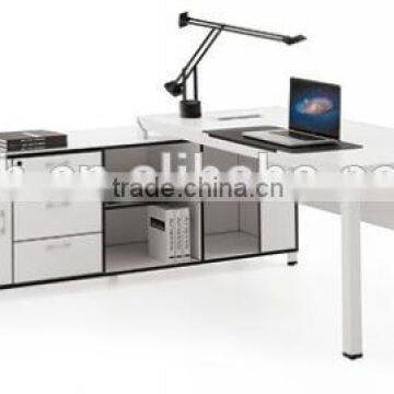 China office desk price ivory white color in new design(FOH-N2220-2)