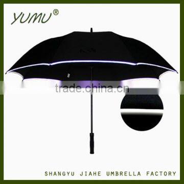 30" Reflective Stripe Umbrella, VIP Golf Umbrella