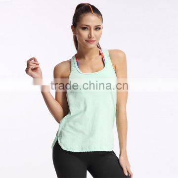 Colorful Softer Gym Stringer Vest Anti-UV Sexy Sexy Gym Vest For Ladies