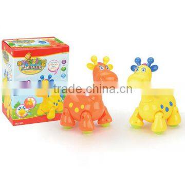 Walking giraffe music flash lighting toys for kids