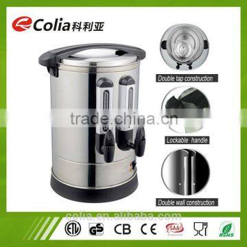 Electric Kettles stainless steel water boiler with double tap for commercial used urn