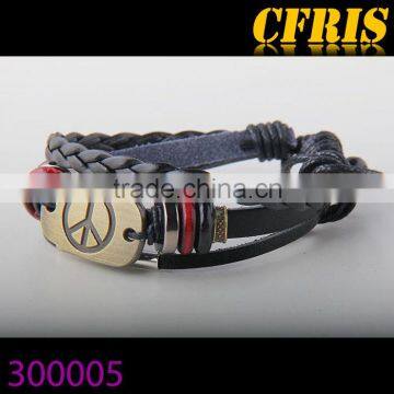 hot sale leather new product multi layer bracelet