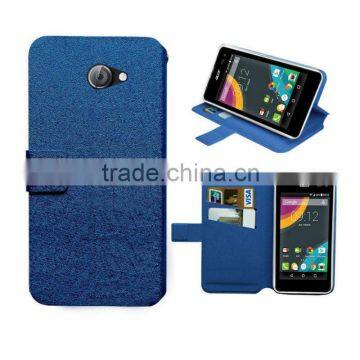 Blue leather case for Acer Liquid Z220/M220 case slim stand wallet leather high quality factory price