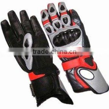 DL-1492 Leather Motorcycle Gloves