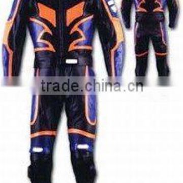 DL-1307 Leather Motorbike Suit , Sports Suit , Leather Wears