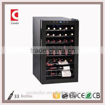 Candor: 33 Bottles Compressor Economic Wine Cooler with ETL/CE/ROHS JC-95FD