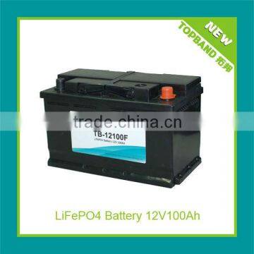 LiFePo4 auto battery 12V 100Ah TB-12100FS