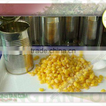 Canned sweet corn kernels canned vegetable