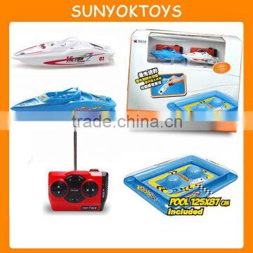 HOT! SEAWING STAR TWIN PACK HIGH POWERED MINI BOAT RC RACING BOAT (x2) + RACING POOL, Mini Speed Boats Sale