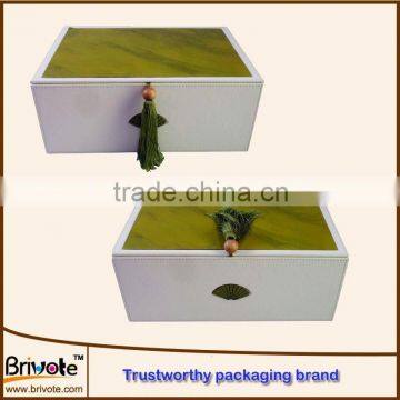 luxury leather gift box/small leather boxes/leather belts packaging boxes