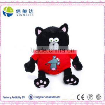 Plush Soft Black Cat Beanbag