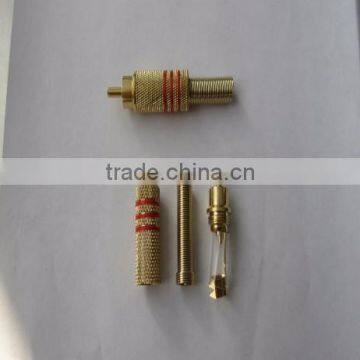 RCA PLUG,METAL OR GOLD, RCA CONNECTOR