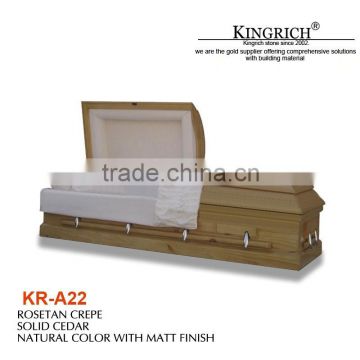 American style wooden casket, wooden coffin