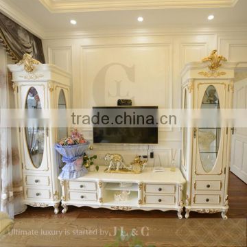 Rococo Style TV Cabinet Custom Made from JL&C Luxury Home Furniture