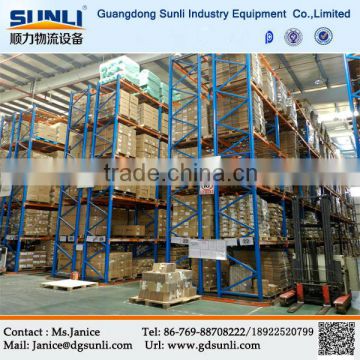 Warehouse cold storage adjustable beam pallet racking