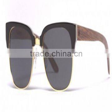 Fashion Handmade Wood Half Frame Sunglasses photo-3