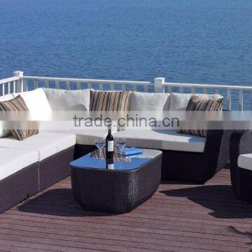 Unique Poly Rattan Outdoor Furniture Garden Sofa Set Outdoor Wicker Furniture(1.2mm Alu Frame With Powder Coated) photo-3
