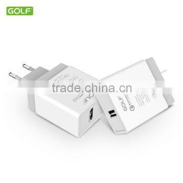 UL and Qualcomm approved QC3.0 18W wall charger adapter with EU/US plug