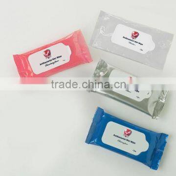 customized disposable antibacterial wet wipes pack