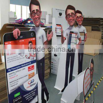 Advertising cardboard display standee promotional standee display shenzhen factory manufacture wholesale