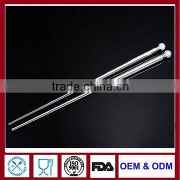 High Quality silver Chopsticks Luxury OEM Chopsticks with pearl for hotel restaurant household wedding gift