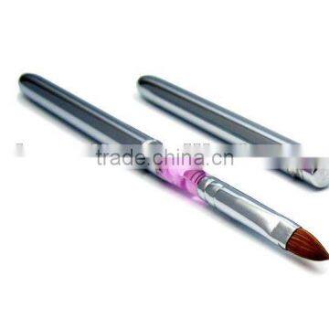 Yiwu suppliers to provide all kinds nail art,cosmetics acrylic brush red rhinestone powder brush