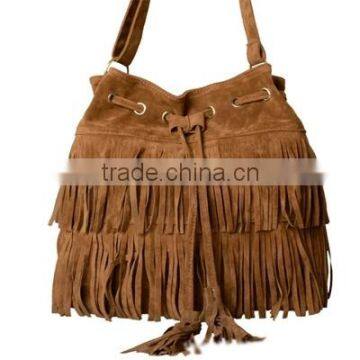 2015 Hot Sale Women Tassel Bag Faux Suede Shoulder Bag Women Messenger Bag Wholesale