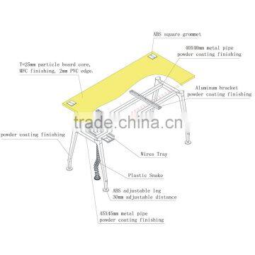 Simple Design Best Selling White Office Furniture Accessories photo-3