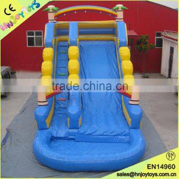 Best popular giant inflatable water slide with pool for sale