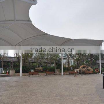 PVC Tensile Fabric Architecture Membrane Structure With T-UV Zero for Walkway Cover in Chimel Playground Canopy photo-2