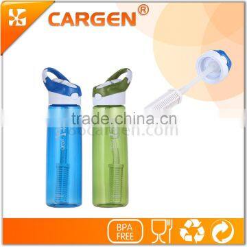 Outdoor travel 750ml plastic sport alkaline drinking bottle