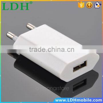 Wholesale Adjustment World Traveler EU Plug Mobile Phone Charger Adapter, USB AC Adapter for Apple iPhone 6 5 5S 4 4S