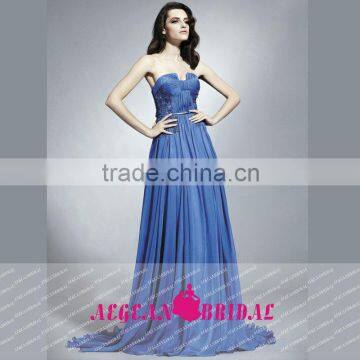 HT35 Sexy Off The Shoulder Scalloped Long Party Dress A-Line Floor Length Applique Chiffon Vestidos Para Formatura